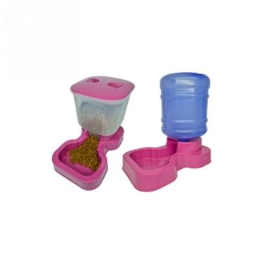 Imagem de Kit Comedouro Automático Pet + Bebedouro Automático 10L com Galão para Cães e Gatos