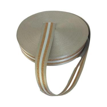 Imagem de Fita Metálica Dourada E Prateada De 1,5 Polegadas De Largura E 3 Metro