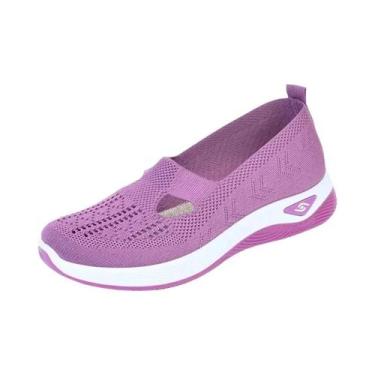 Imagem de Tênis de verão feminino conforto tênis feminino sola macia sapatos fem