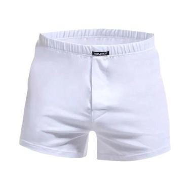 Imagem de Cueca boxer masculina solta de algodão de verão, shorts confortáveis, 