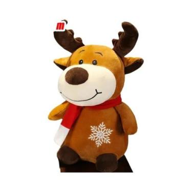 Imagem de Brinquedo De Pelúcia Papai Noel Rena Boneco De Neve 23/40cm Presente D
