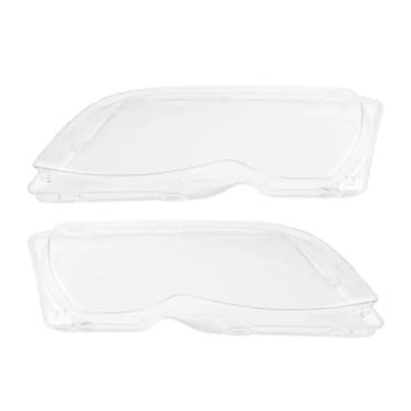 Imagem de Tampa da lente da luz do farol do carro, esquerda e direita, compatível com BMW Série 3 E46 318i 320i 325i 4 portas Sedan 2002-2005(Left and Right)