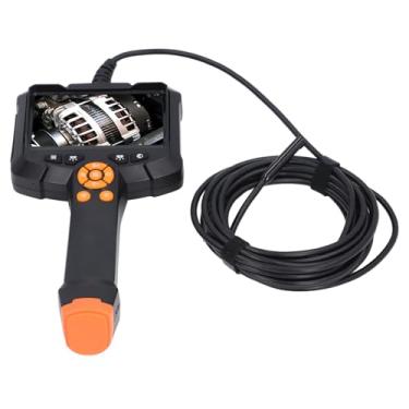 Imagem de KIMISS Câmera de Inspeção de Lente Dupla de 4,3 Polegadas Com 8 Luzes LED Ajustáveis ​​- Endoscópio Portátil de 8 Mm para Tubulação, Esgoto e Inspeção Automotiva (1m/3, pés)