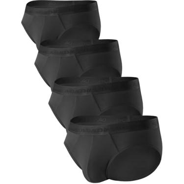 Imagem de DAVID ARCHY Pacote com 4 cuecas masculinas modal sem braguilha com suporte macio e confortável, Preto, XGG