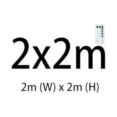 Imagem de Luzes De Cortina LED Externas Com Controle Remoto Para Decoração De Na