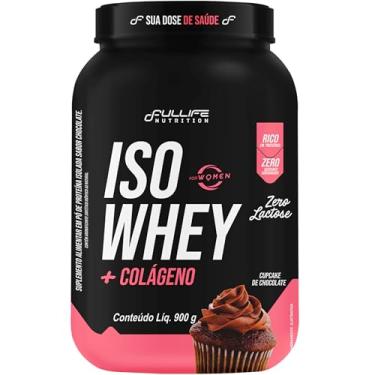 Imagem de Fullife Nutrition, Iso Whey + Colágeno, For Women, Zero açúcar e lactose, Sabor Cupcake de Chocolate, Pote, 900 Gramas • 23 Doses