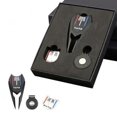 Imagem de ETOFIXEE Conjunto de ferramentas Golf Divot – 1 ferramenta Divot, 1 marcador de bola, 1 clipe para chapéu | Kit de ferramentas de reparo de golfe para homens e mulheres | Conjunto de acessórios de