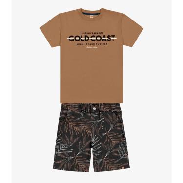 Imagem de Conjunto Infantil Menino Trick Nick Marrom-Masculino