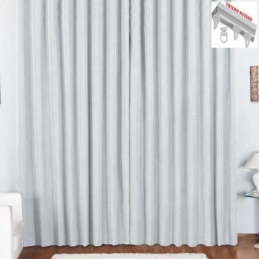 Imagem de Cortina Pryme 4 Metros Sala Quarto em Oxford para Trilho Suisso - Bran
