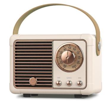 Imagem de Parlante Bluetooth PRUNUS J-999 Estilo Retro Vintage Amarillo