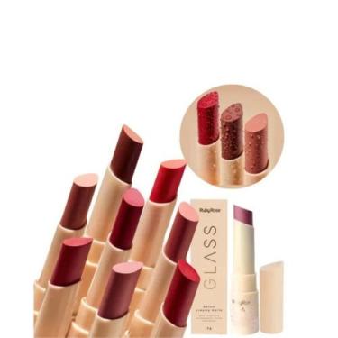 Imagem de Batom Ruby Rose Linha Glass Creamy Matte Longa duração GL01