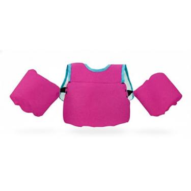 Imagem de Boia Colete Salva Vidas Infantil Flutuador Ajustável e Seguro Para Crianças Até 25kg, 1 a 7 Anos - Piscina Praia Não Fura Won (Rosa Chiclete)