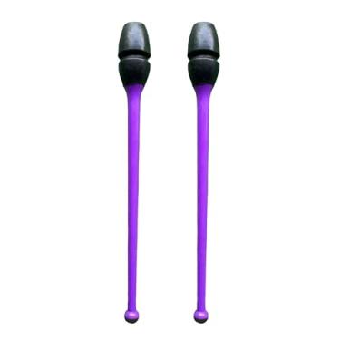 Imagem de MotiveTech 2 Bastões de Ginástica Artística para Treinamento de Dança Rítmica, Ideal para Crianças E Adultos, 45.5 Cm