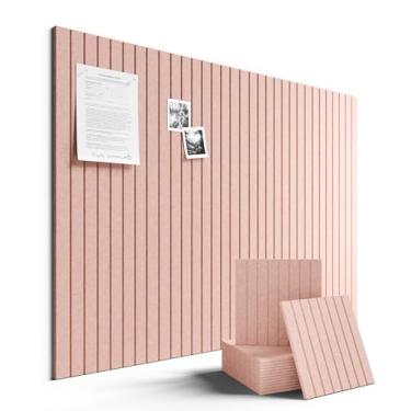 Imagem de Fluxynara Quadro de avisos grande de feltro 122 cm x 91 cm Alternativa para quadro de cortiça - pacote com 12 com 70 abas adesivas removíveis seguras, quadros de cortiça para paredes, quadro de