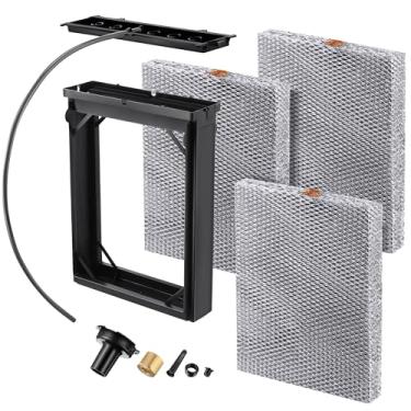 Imagem de Enhon Kit de manutenção de umidificador com 3 peças de almofada de umidificador de malha de alumínio 35, filtro de substituição de umidificador compatível com AprilAire 4839 modelos de umidificador