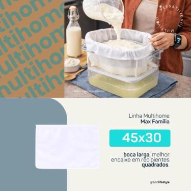 Imagem de Kit 02 Sacos Coadores para Leite Vegetal, Sucos Naturais, Kefir, Iogur