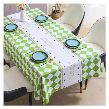 Imagem de Toalha de mesa retangular colorida lavável tecido poliéster festa de casamento banquete acampamento tapete de mesa (1.140 x 200 cm)