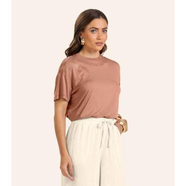 Imagem de T- shirt Feminina Endless Marrom, G, Marrom