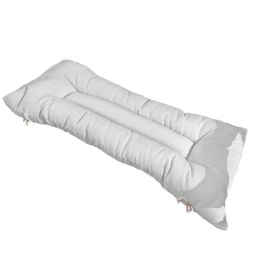 Imagem de Almofada Futon 120 cm x 40 cm para cadeira e banco estampada - Varias Estampas - Futon grande Moderna(liso branco)