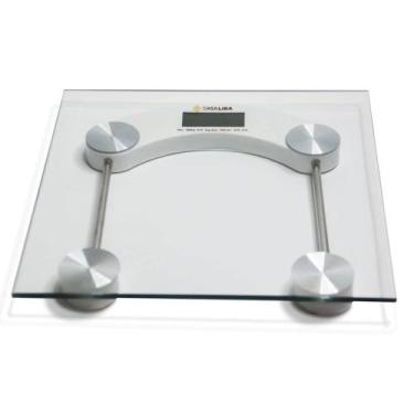 Imagem de Balança Digital Vidro Temperado Até 180 Kg Quadrada Banheiro - elite
