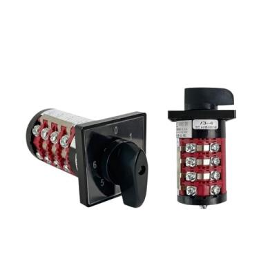 Imagem de HZ8B-20/3/4 Interruptor de Controle Elétrico 4 Níveis 20A 0-6 Posições Interruptor Rotativo de Comutação Universal HZ5B-20/4