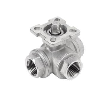 Imagem de Válvula esférica de três vias de aço inoxidável 304 plataforma alta em forma de L em forma de L q14/q15 interruptor de válvula de rosca interna DN25 50 WWECCQIJ(DN8,304_LTYPE)