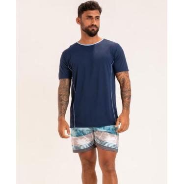 Imagem de T-shirt Dry Fit Vivo Masculina - APNEIA, Marinho, G