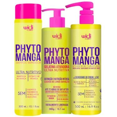 Imagem de Kit Widi Care Phytomanga – Shampoo Reparador 300ml + Gelatina Ativadora 300g + Ativador de Curvaturas Leve 500ml