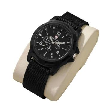 Imagem de Relógio Masculino Militar Esportivo De Quartzo Com Pulseira De Nylon C