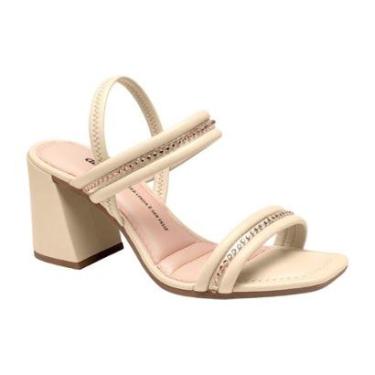 Imagem de Sandalia Feminina Dakota Y8391 Salto Alto Grosso Festa Conforto-Feminino