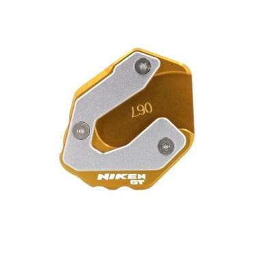 Imagem de Anti-derrapante Para niken 2018-2020 gt 2019-2023 2022 cnc kickstand pé suporte lateral extensão almofada placa de ampliar(Gold GT)