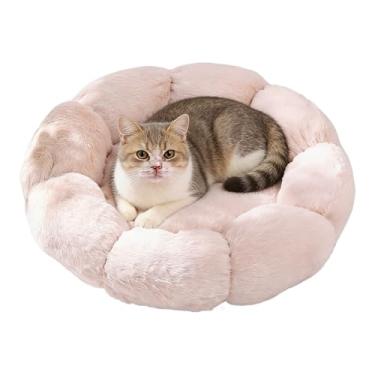 Imagem de Camas para gatos, almofada inferior antiderrapante de pelúcia macia e quente, lavável, cama pequena para gatos de 38 cm, para animais de estimação pequenos, médios, cães, filhotes, casa, interno