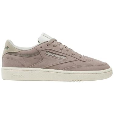 Imagem de Reebok Tênis feminino Club C 85, Grittygrey Sportbeige Breakawaygreen, 35.5 EU