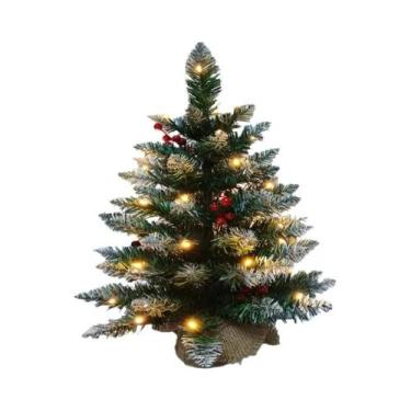 Imagem de Árvore De Natal Mini De 45cm E 60cm Com Pontas De PVC Para Decorações 