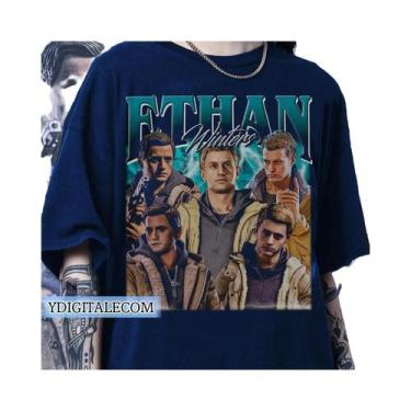 Imagem de Camiseta Unissex Retro Resident Evil Leon Kennedy Estilo Pirata Dos An