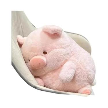 Imagem de Brinquedo De Pelúcia Lulu Porquinho De 35cm, Boneco Fofo De Porquinho 