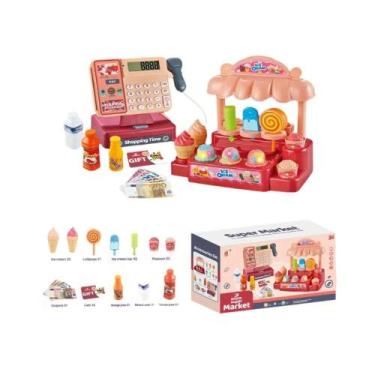 Imagem de Brinquedo De Caixa Registradora Mini Supermercado Para Crianças, Simul