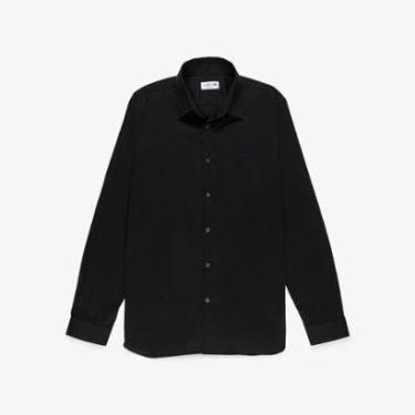 Imagem de Camisa Slim Fit em Popeline Stretch Lacoste Masculina-Masculino