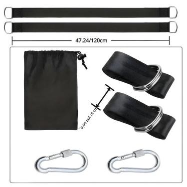 Imagem de Kit De Rede De Balanço Portátil Para Exterior Com Cinto De Segurança E