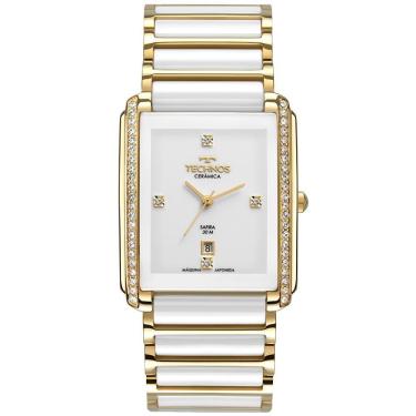 Imagem de Relógio Technos Feminino Ceramic-saphire Dourado - Gn10ax-4b Gn10ax-4b
