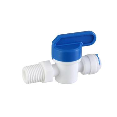 Imagem de Valvula Registro Engate Rápido Bbi Rosca 1/4 X 1/4 Branca