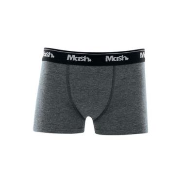 Imagem de Cueca Boxer Infantil Mash 190.03 Algodão T. P/GG, G, Cz06, Mescla escu