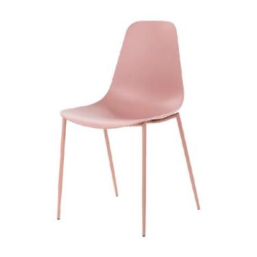 Imagem de Cadeira Miami Base Aço cor Rose - fratini