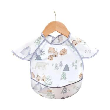 Imagem de Babador Impermeável Para Bebê, Cobertura Total Do Corpo, Babador Sem M