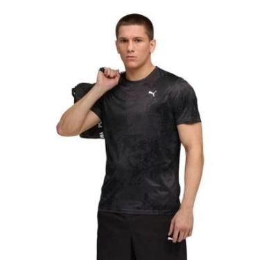 Imagem de Camiseta Puma Tad Essentials AOP Masculina - Preto M-Masculino