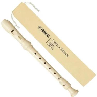 Imagem de Flauta Doce Yamaha Soprano YRS-23 Germânica Escolar Original
