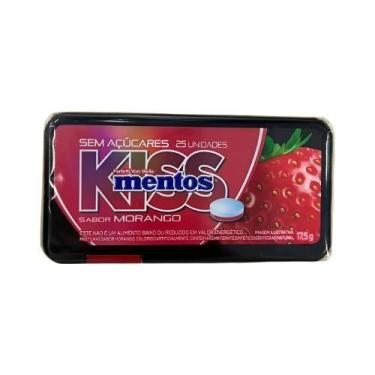 Imagem de Bala Mentos Kiss Morango Van Melle 1Un - Mentos (Van Melle)