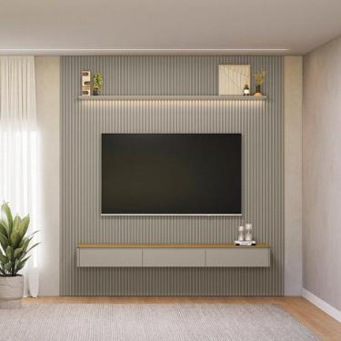 Imagem de Painel para Tv 85 Polegadas 250cmx260cm com Led Ripado Modular - Linea
