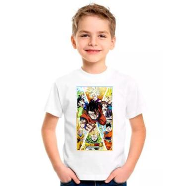 Imagem de Camiseta Desenho DRAGON BALL Z Moda Infantil Roupa Criança 01 - DESIGN