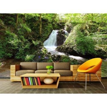 Imagem de Papel de Parede Autocolante Floresta 1x1m PVC Lisa